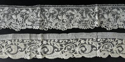 Three borders in English Stitch, spindles...