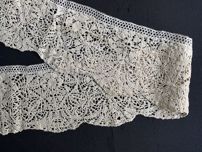 Rare border for a collar, needle lace, England...