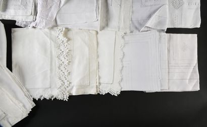Topsheets and pillowcases, 1st half of the...