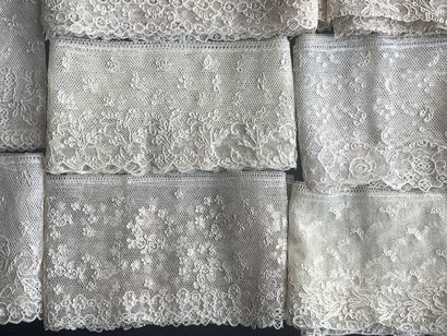 Alençon lace borders, needlework, circa 1780-1800.
In...