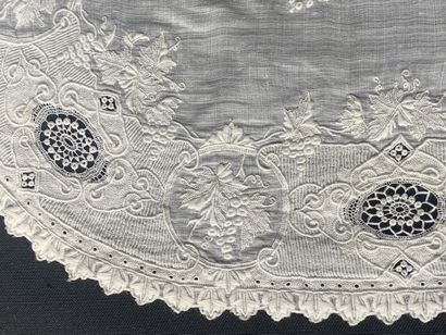 Two embroidered handkerchiefs, 2nd half of...