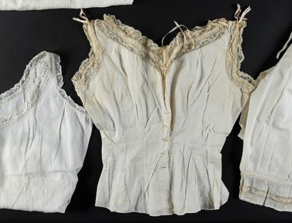 Women's lingerie set, late 19th century.
In...