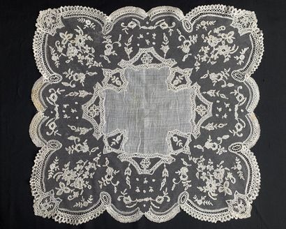 Three lace handkerchiefs, 2nd half of the...