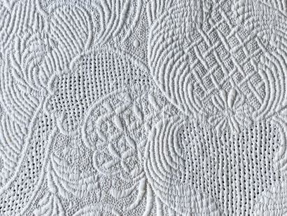 Front of skirt in boutis, Marseille (?) stitching,...
