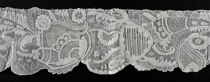 Dresden embroidery fichu border, mid 18th...