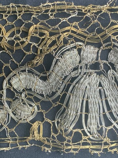 
Edgings in metallic lace, bobbins, 2nd half...