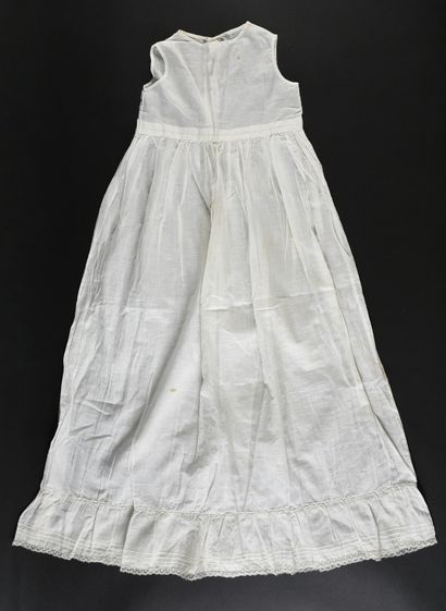 Long christening gown, late 19th century....