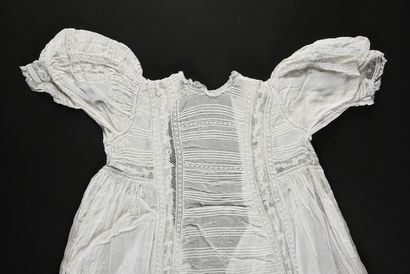 Long christening gown, late 19th century....