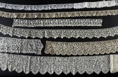 Honiton lace borders, spindles, England,...