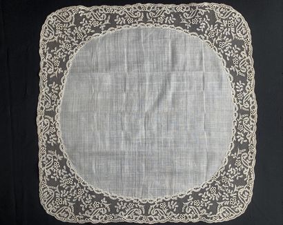 Three lace handkerchiefs, 2nd half of the...