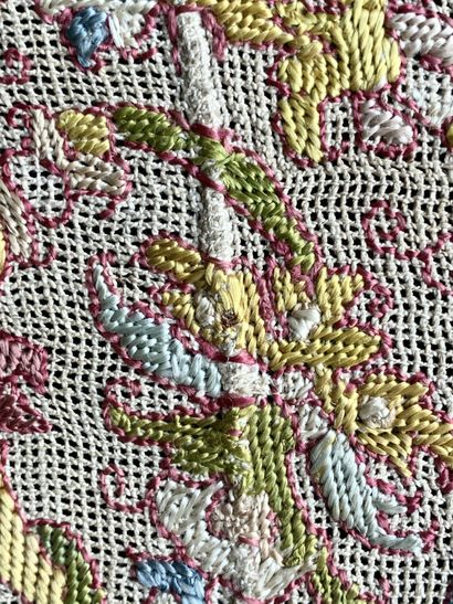 Rare polychrome Buratto border, Italy, early...