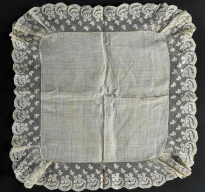 Three Malines lace borders, spindles, 2nd...
