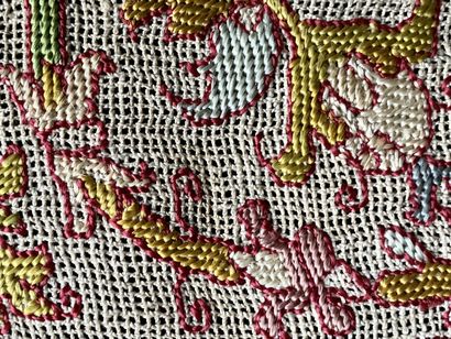Rare polychrome Buratto border, Italy, early...