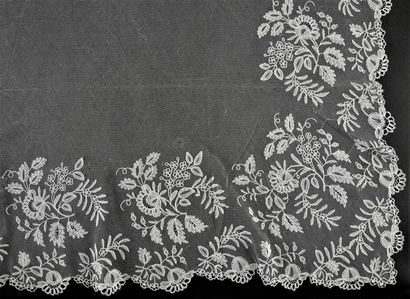 Veil and lace yardage, Belgium, late 19th/early...