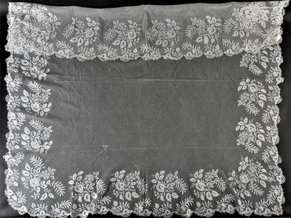 Veil and lace yardage, Belgium, late 19th/early...