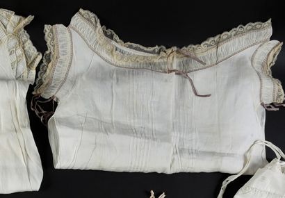 Women's lingerie set, late 19th century.
In...