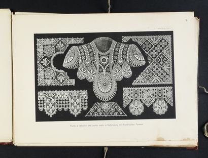 Two portfolios on laces in Plauen, circa...