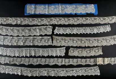 Nine borders in Gauze stitch, needlepoint,...