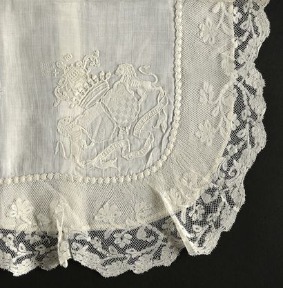 Three cushion covers, white embroidery, 2nd...