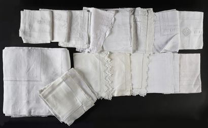 Topsheets and pillowcases, 1st half of the...