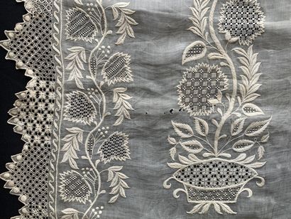 Large pineapple fiber stole, Philippines,...