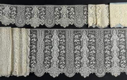 Lace borders, English appliqué and bobbins,...