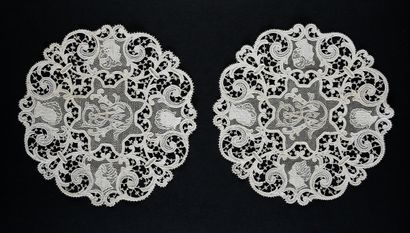 Placemats and inlays, Venice and Point de...