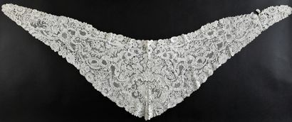 Three large collars in Brussels lace, 2nd...