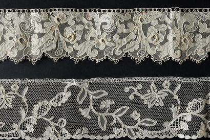 Needle lace borders, Argentan and Burano,...
