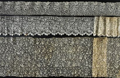 Three lace borders, Carrickmacross, late...