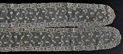 Barbs in Alençon lace, needlework, circa...