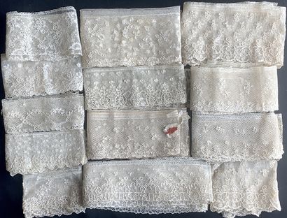 Alençon lace borders, needlework, circa 1780-1800.
In...