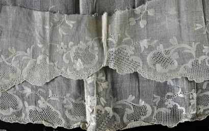 Engageantes in Dresden embroidery, mid 18th...