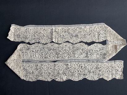 Rare border for a collar, needle lace, England...