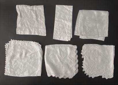 Meeting of handkerchiefs and white embroideries,...