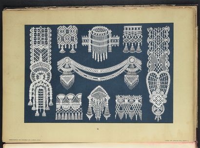 Two portfolios on laces in Plauen, circa...