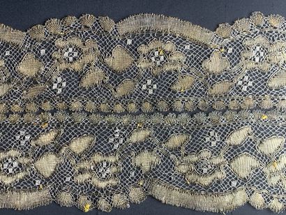 
Edgings in metallic lace, bobbins, 2nd half...