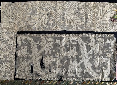 Polychrome Buratto borders, Italy, early...