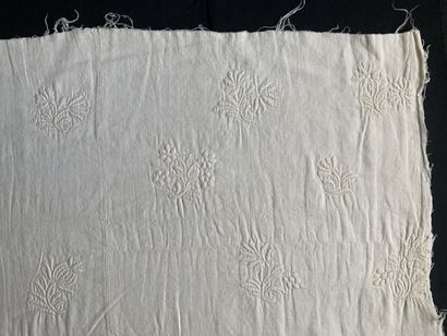 Front of skirt in boutis, Marseille (?) stitching,...