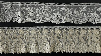 Three borders in English Stitch, spindles...