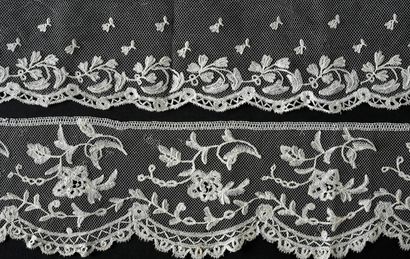 Seven borders in English or Brussels appliqué,...