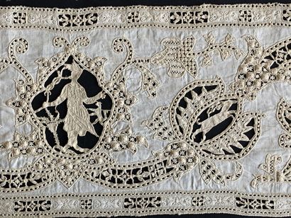 Border with figures, Point coupé and Punto...