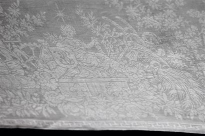 
Two large napkins with the arms of France...