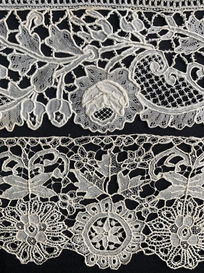 Three needle lace borders, Erzgebirge, 4th...