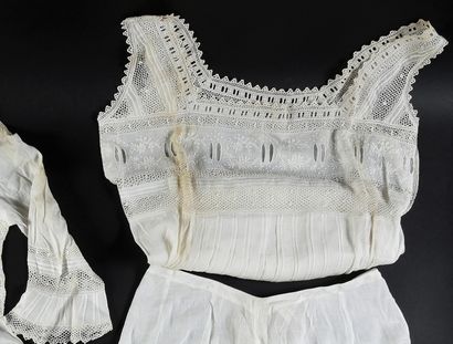 Women's lingerie set, late 19th century.
In...