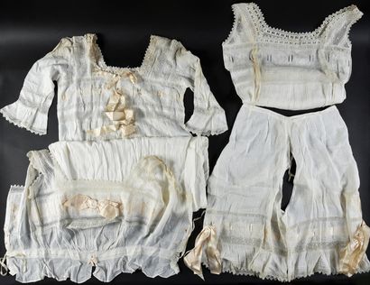 Women's lingerie set, late 19th century.
In...