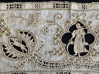Border with figures, Point coupé and Punto...