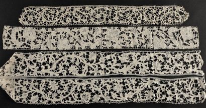 Three borders, Venice flat stitch, needlepoint,...