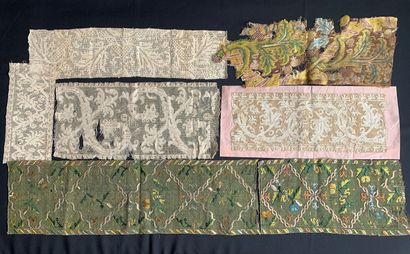 Polychrome Buratto borders, Italy, early...