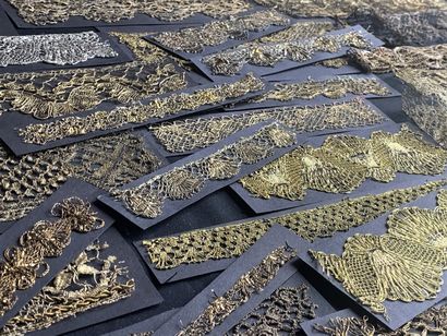 Twenty borders and documents in metallic...